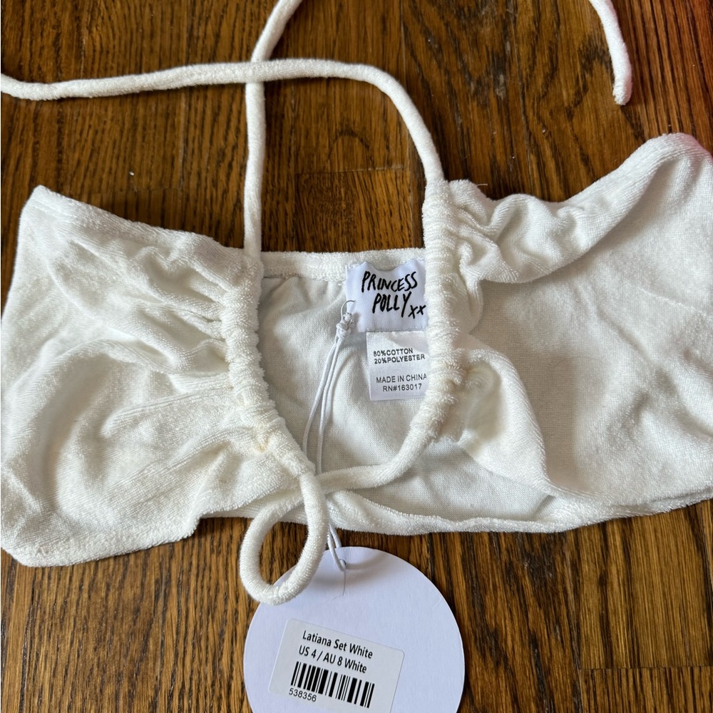 Terry cloth bandeau top Princess Polly
